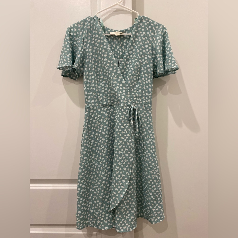 Floral wrap dress